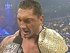 Batista with belt