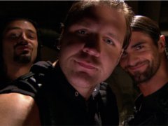 The Shield backstage